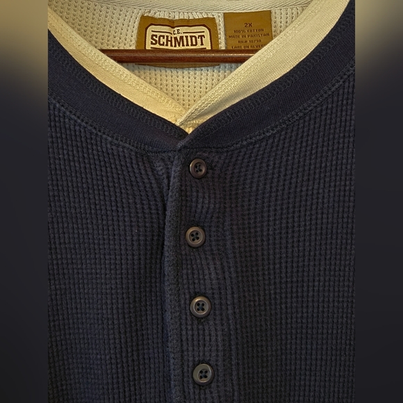 💵3/$20 C.E. Schmidt Waffle Knit Workwear Long Sleeve Shirt XXL - Picture 15 of 15